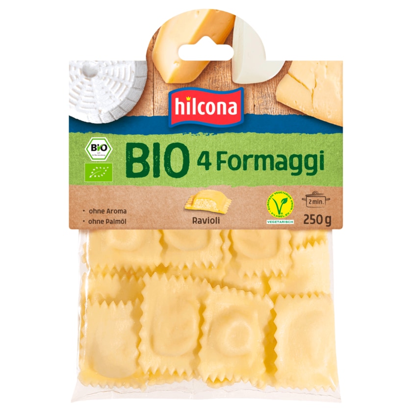 Hilcona Bio Ravioli 4 Formaggi vegetarisch 250g